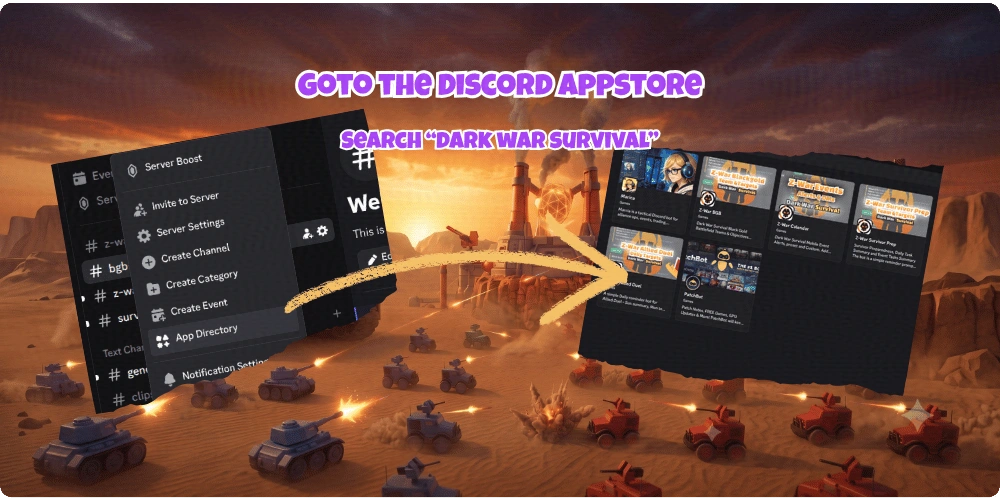 Discord app store - Dark War Survival Apps