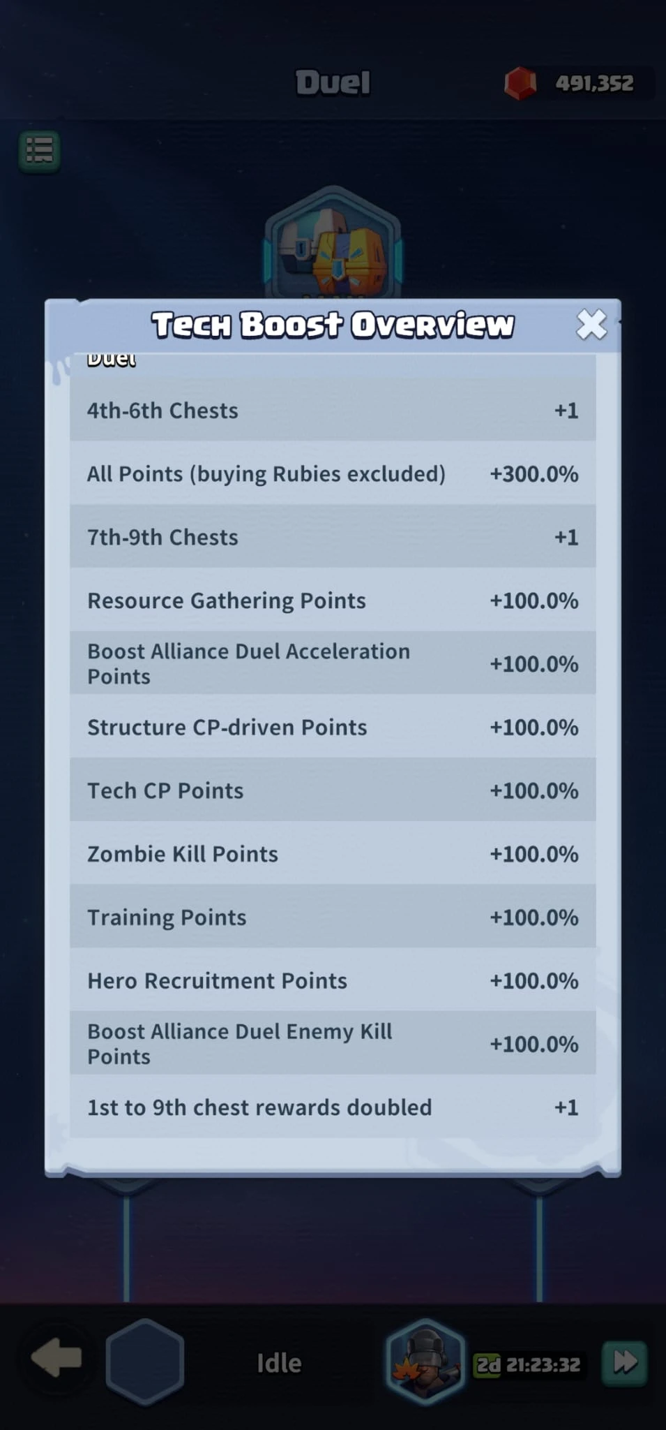 maxed alliance duel research boosts