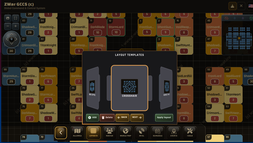 DWS Hive Layout Template Chooser