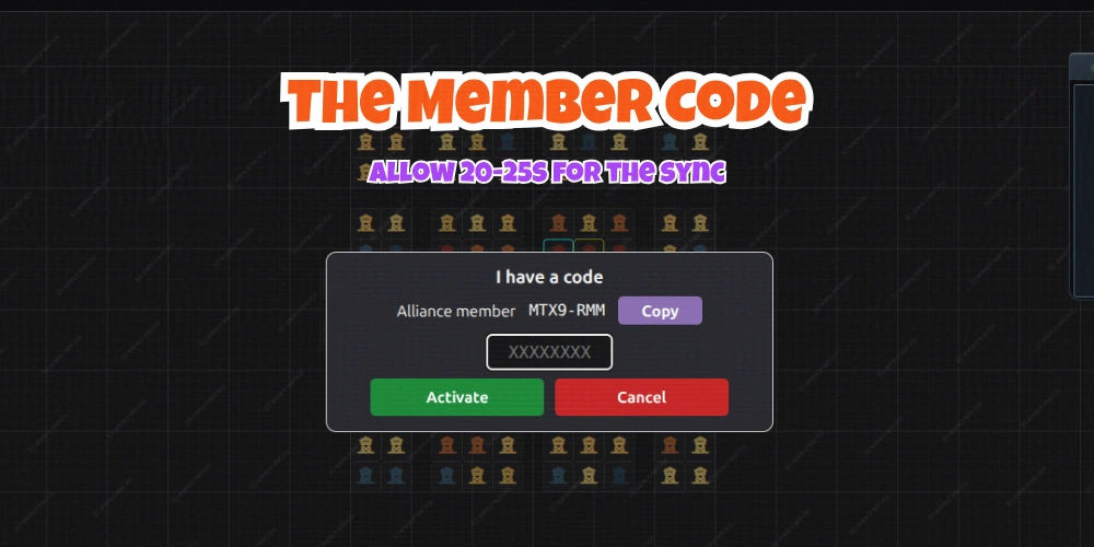 Alliance member hive share code 