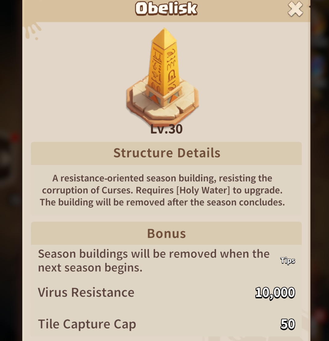 Season 5 Virus Resistance - Obelisk